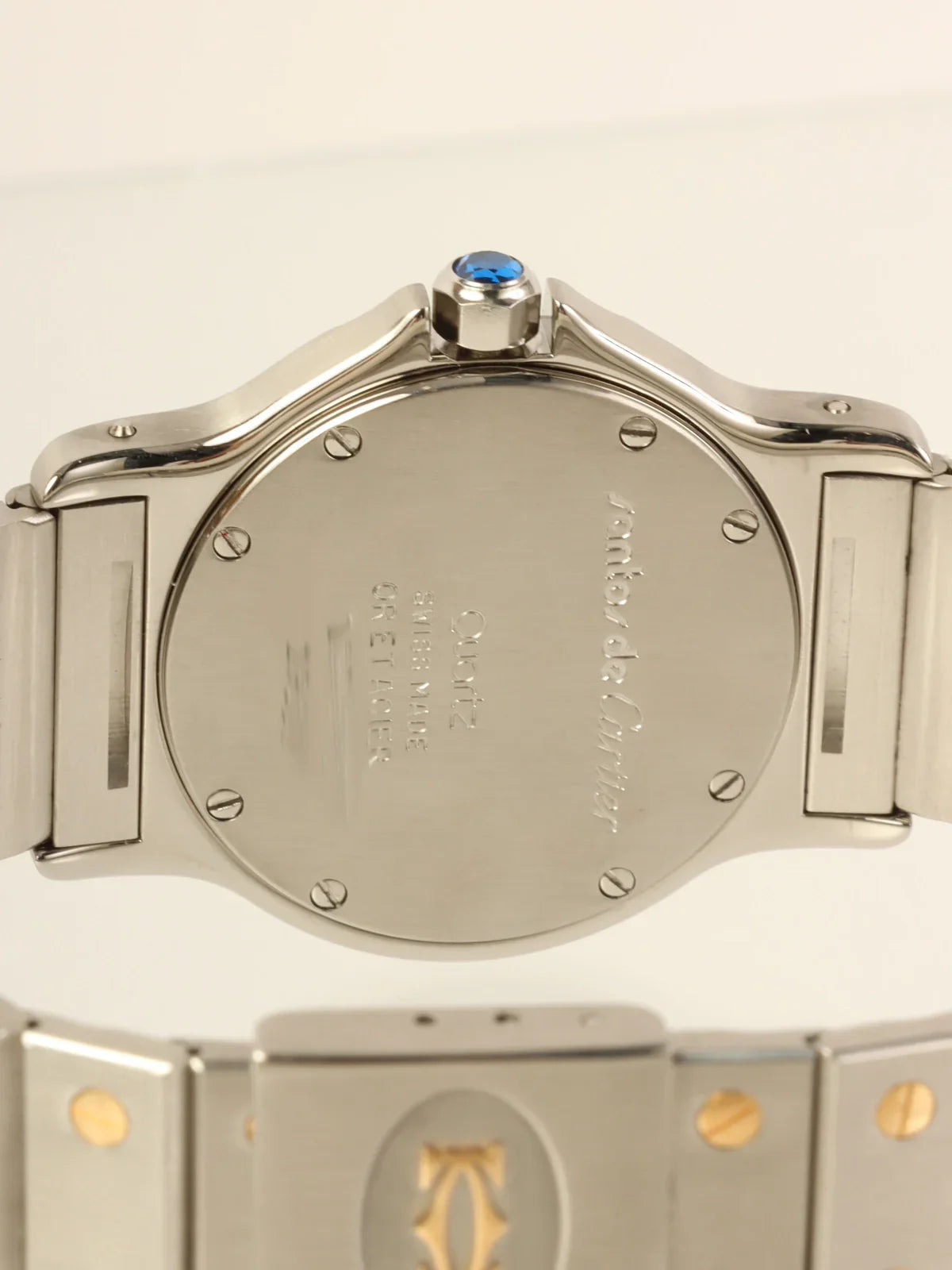 CARTIER Santos Octagon Lm Silver/Gold