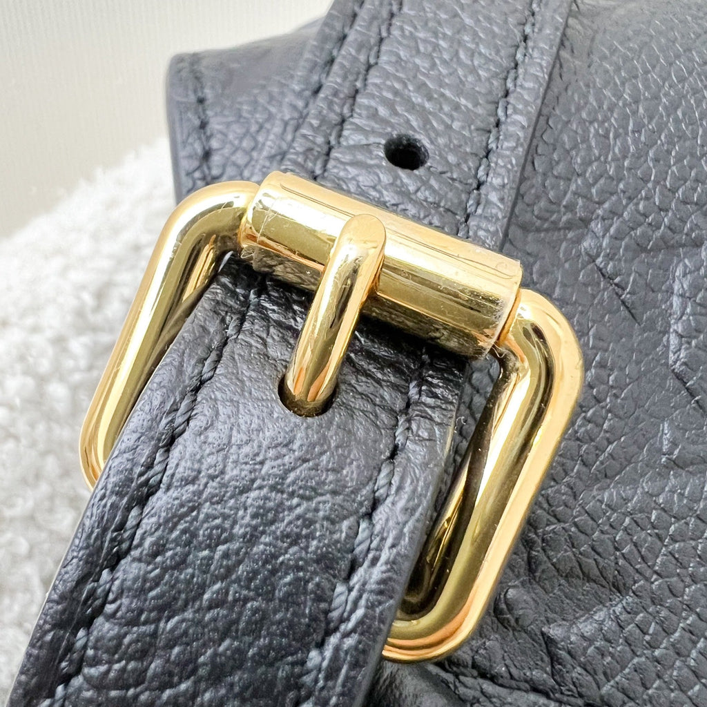LV Pochette Metis in Black Monogram Empreinte Leather and GHW