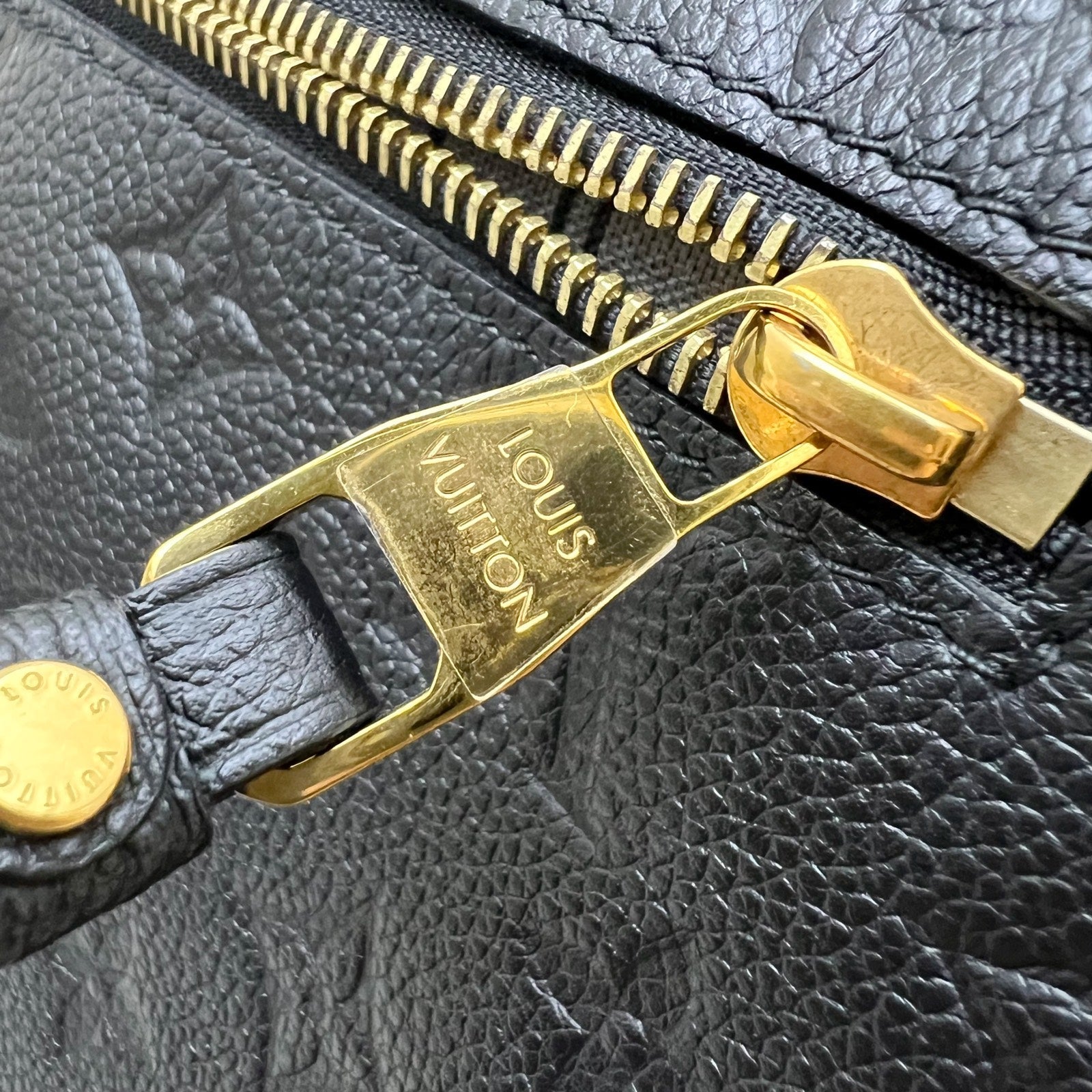 LV Pochette Metis in Black Monogram Empreinte Leather and GHW