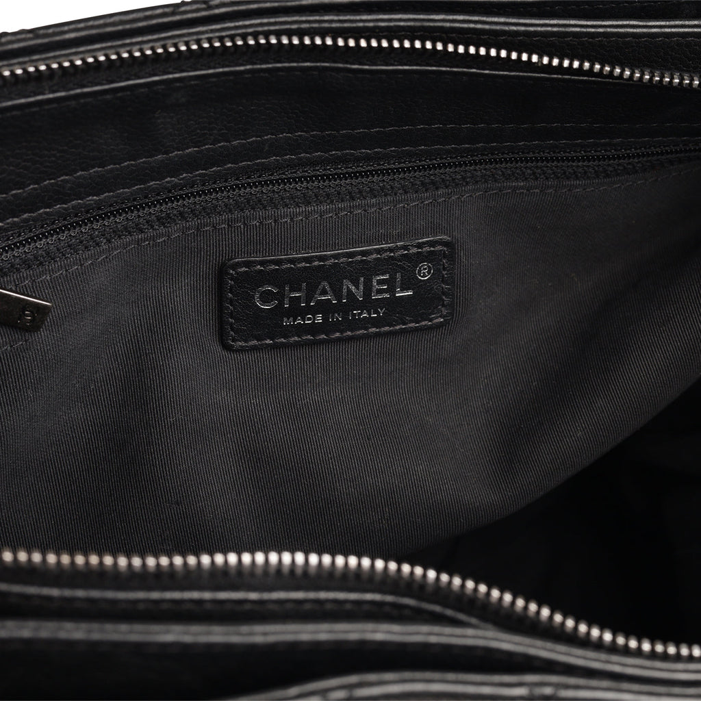 Quilted Shopper Tote - Black Caviar