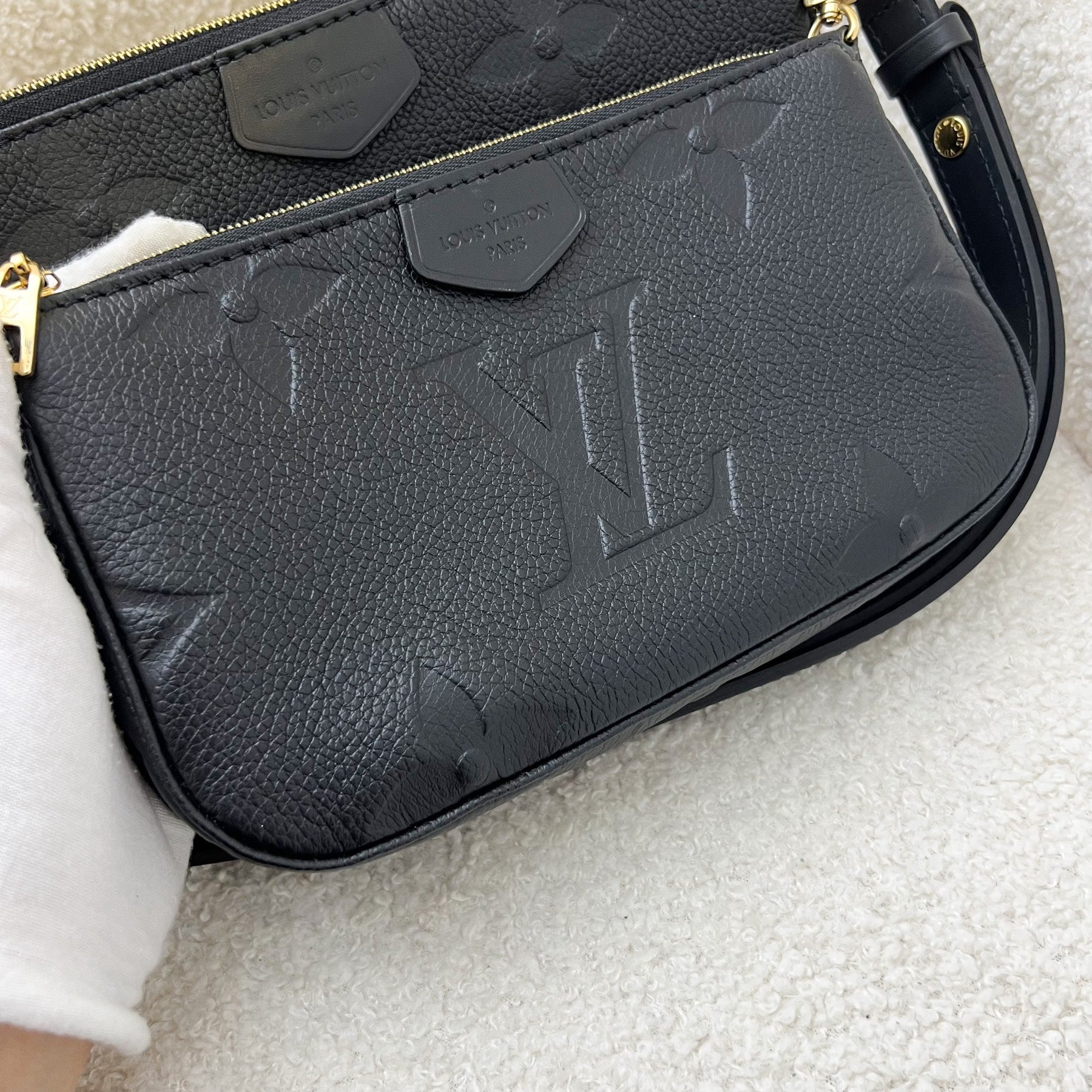 LV Multi Pochette Accessoires MPA in Black Empreinte Leather and GHW