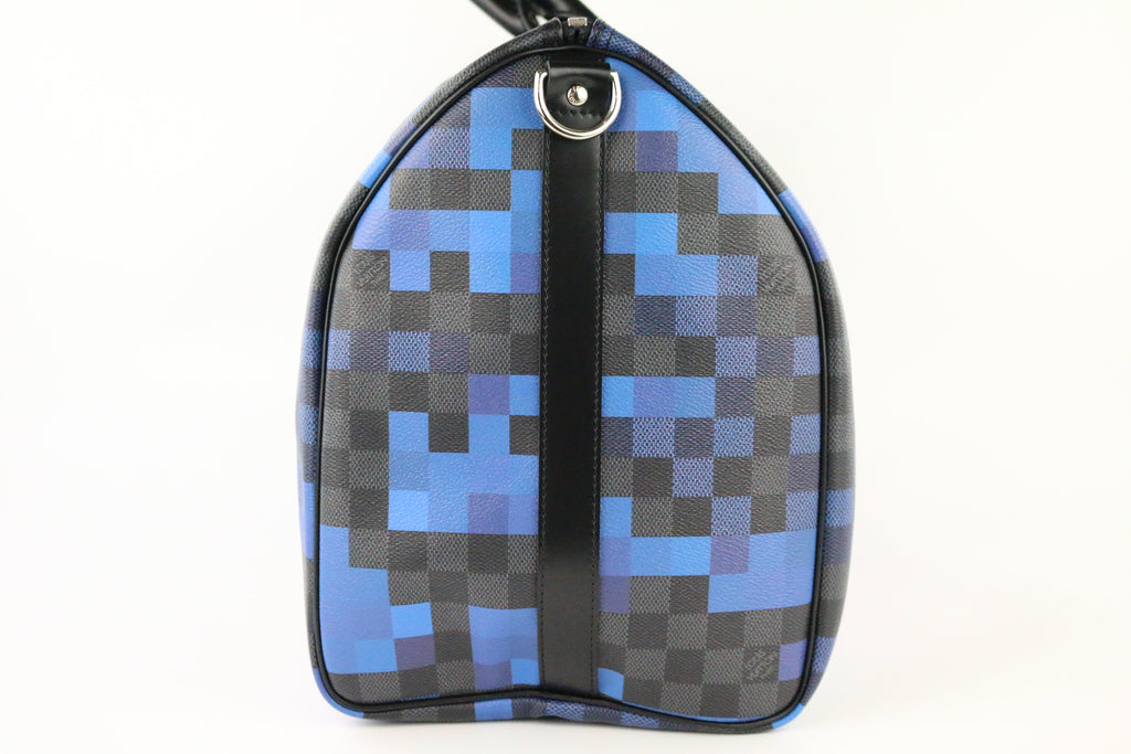 Limited Edition Damier Graphite Pixel Bandouliere Keepall 50