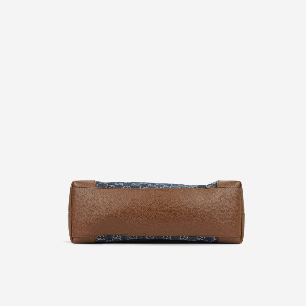 Medium Ophidia Tote - Denim