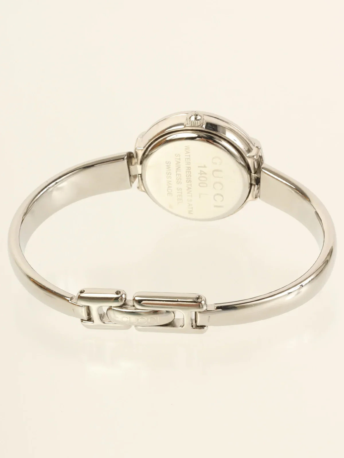 GUCCI Round Face Bangle Watch Silver