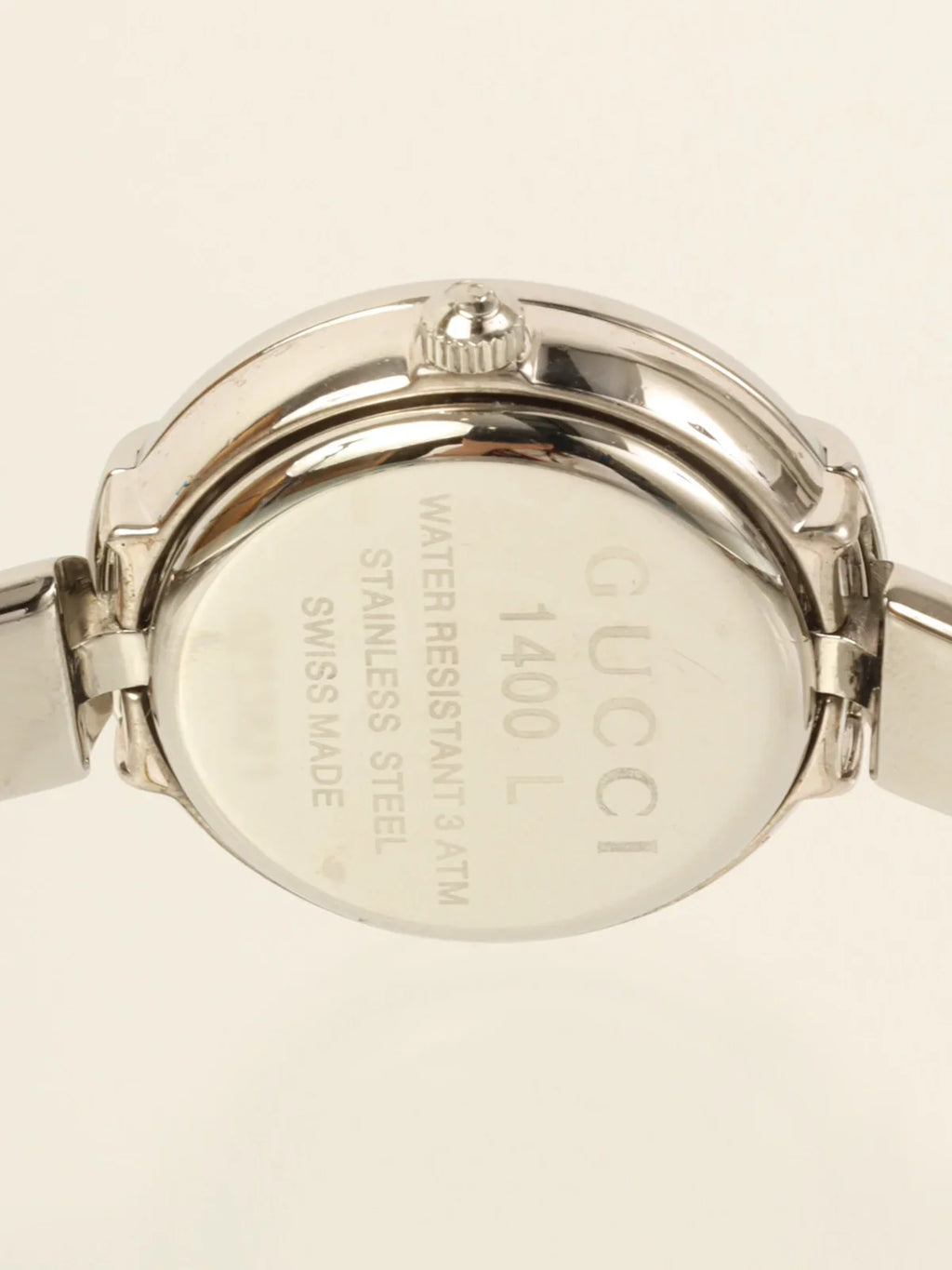 GUCCI Round Face Bangle Watch Silver