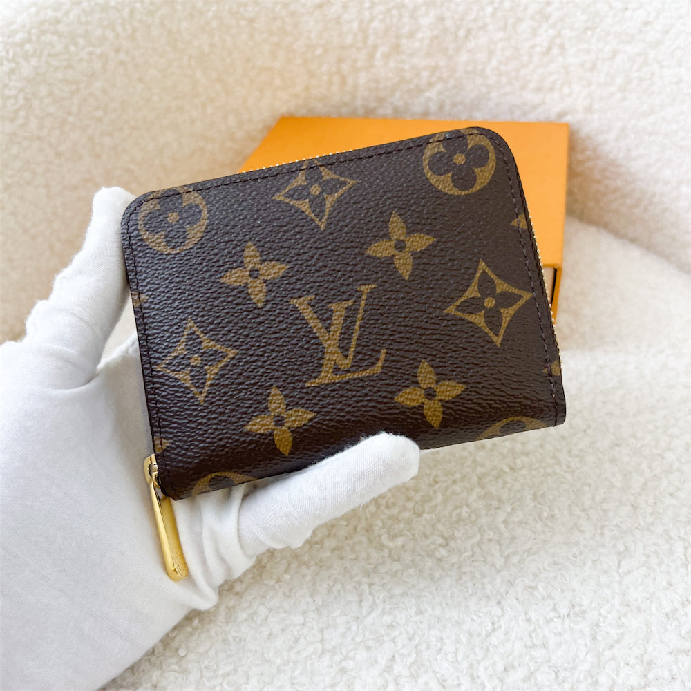 LV Zippy Card Holder / Coin Purse in Monogram Canvas GHW
