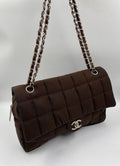 Chanel Nylon Chocolate Bar Flap Bag