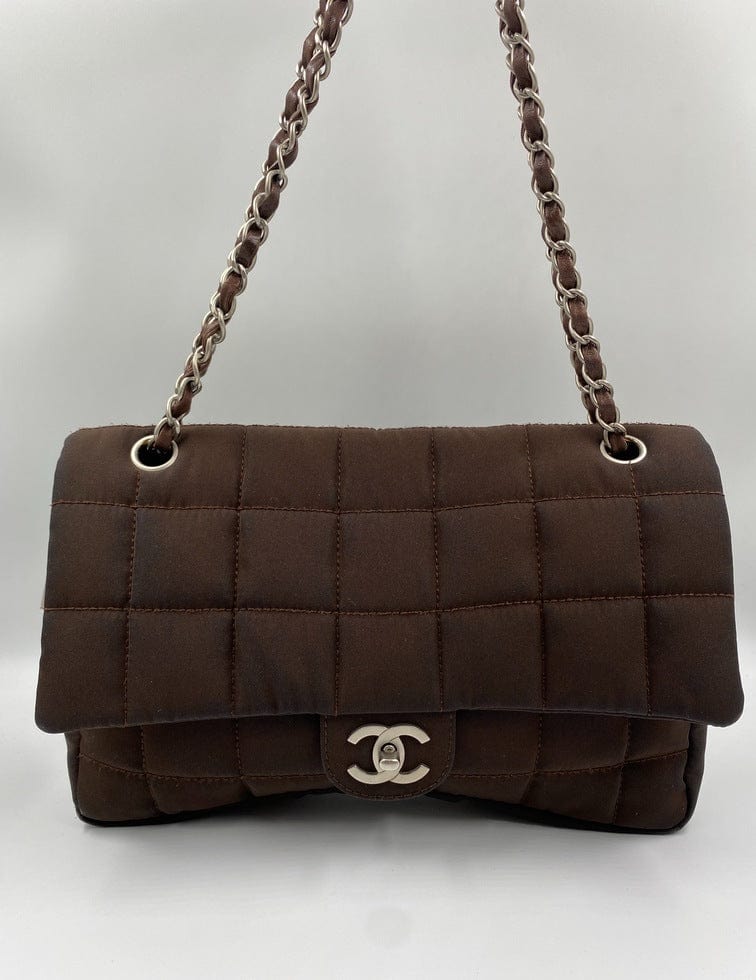 Chanel Nylon Chocolate Bar Flap Bag