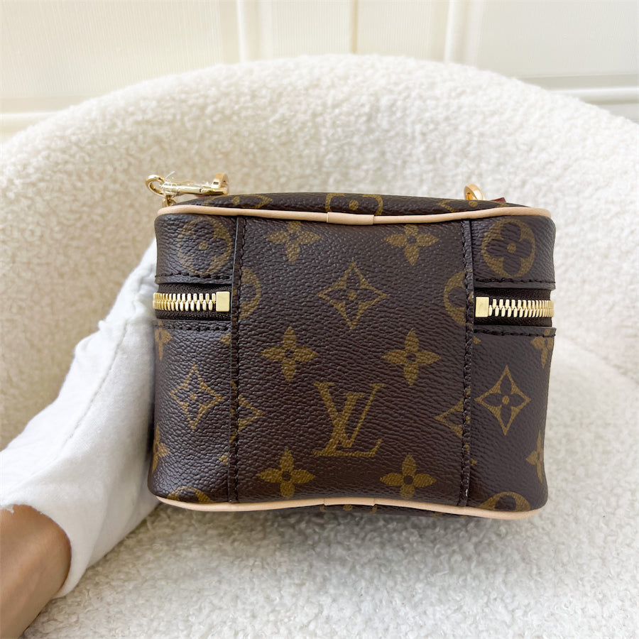 LV Nano Nice in Monogram Canvas GHW
