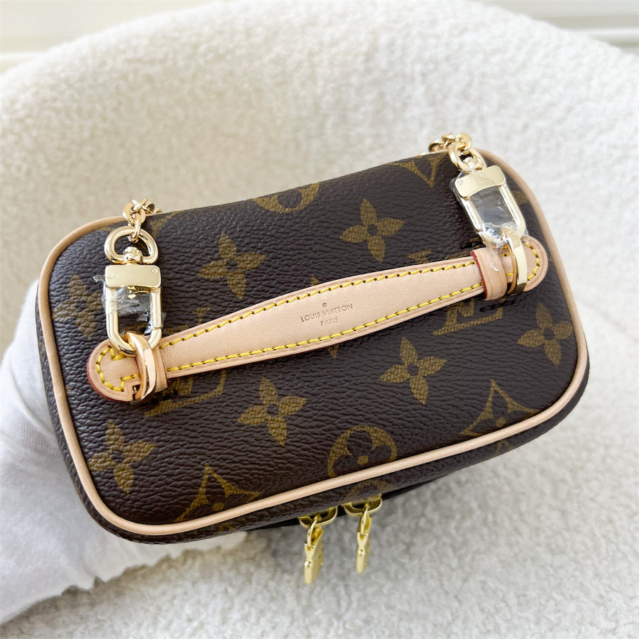 LV Nano Nice in Monogram Canvas GHW