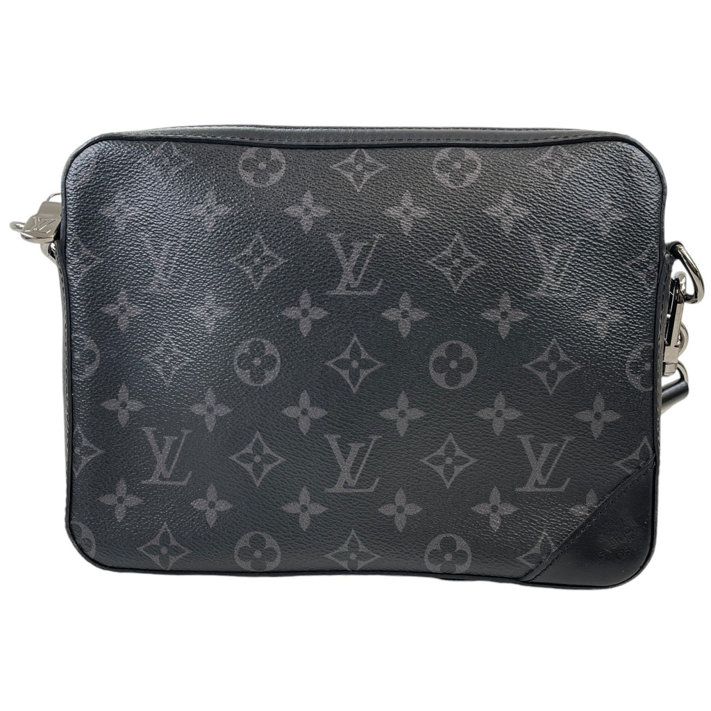 Men's Trio Monogram Eclipse Messenger Bag Black