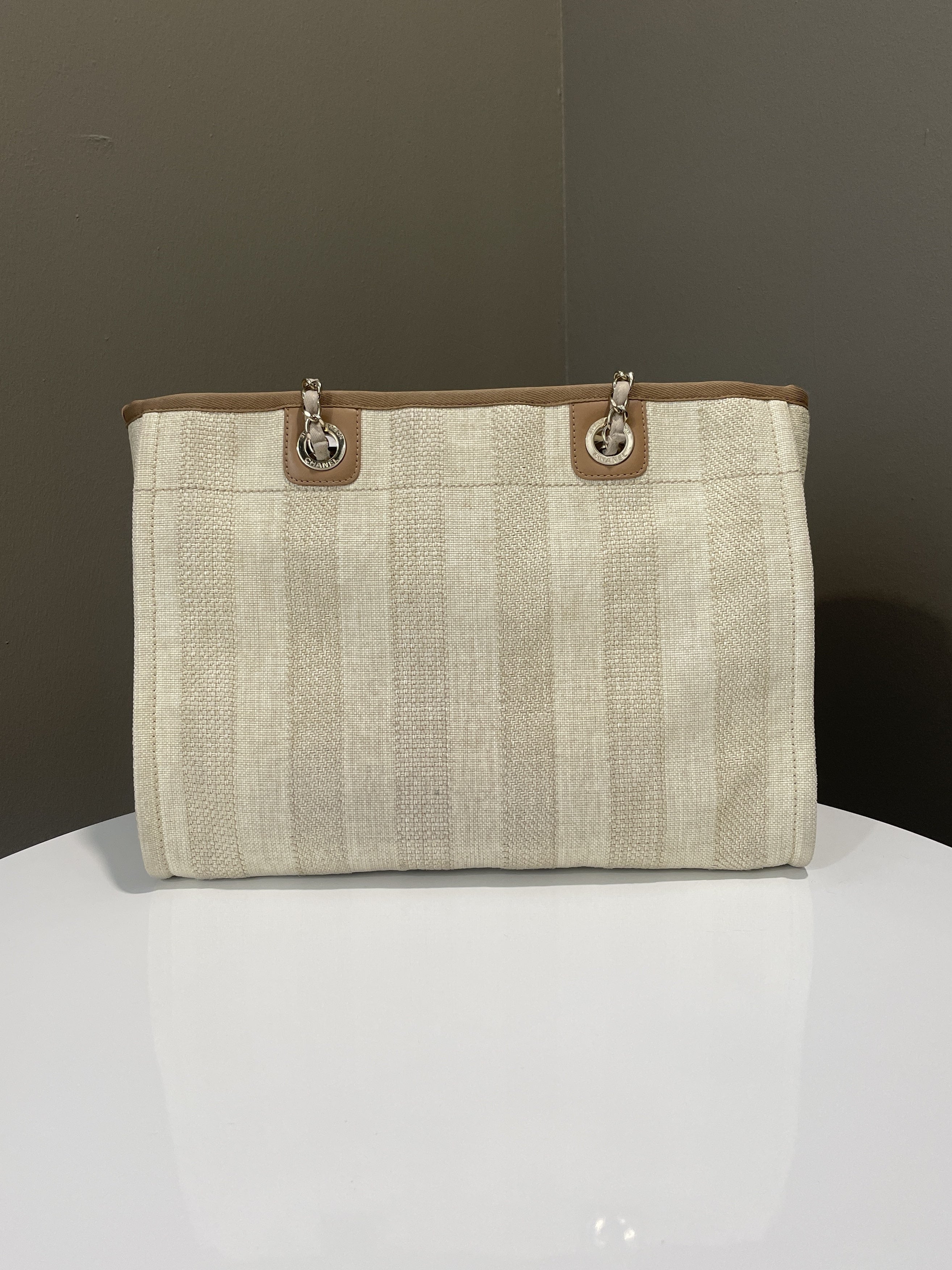 Chanel Deauville Shopper Tote Beige