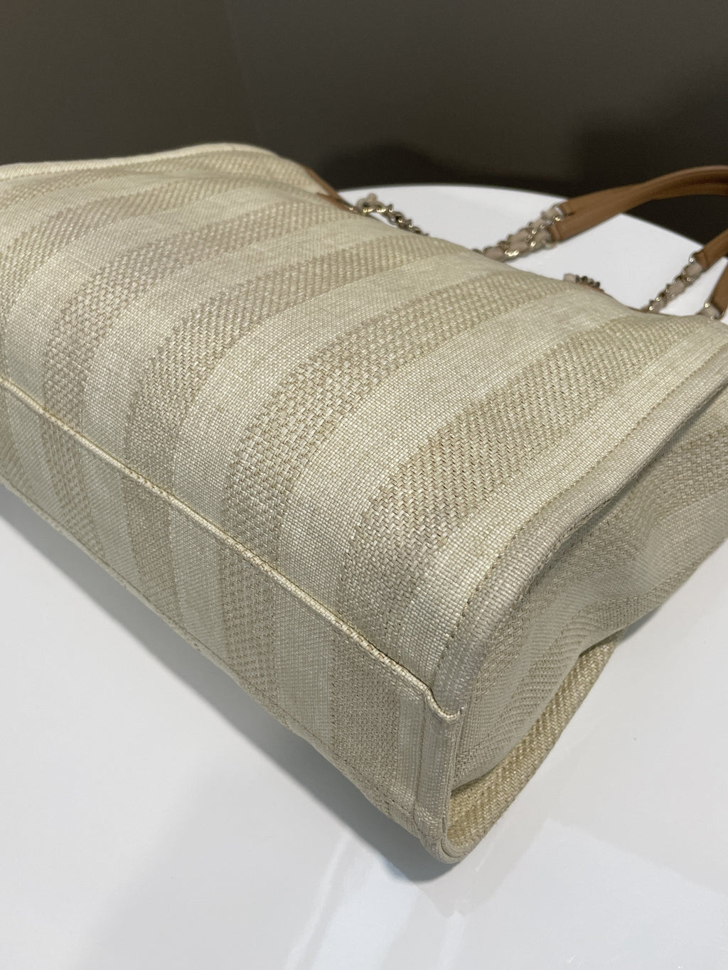 Chanel Deauville Shopper Tote Beige