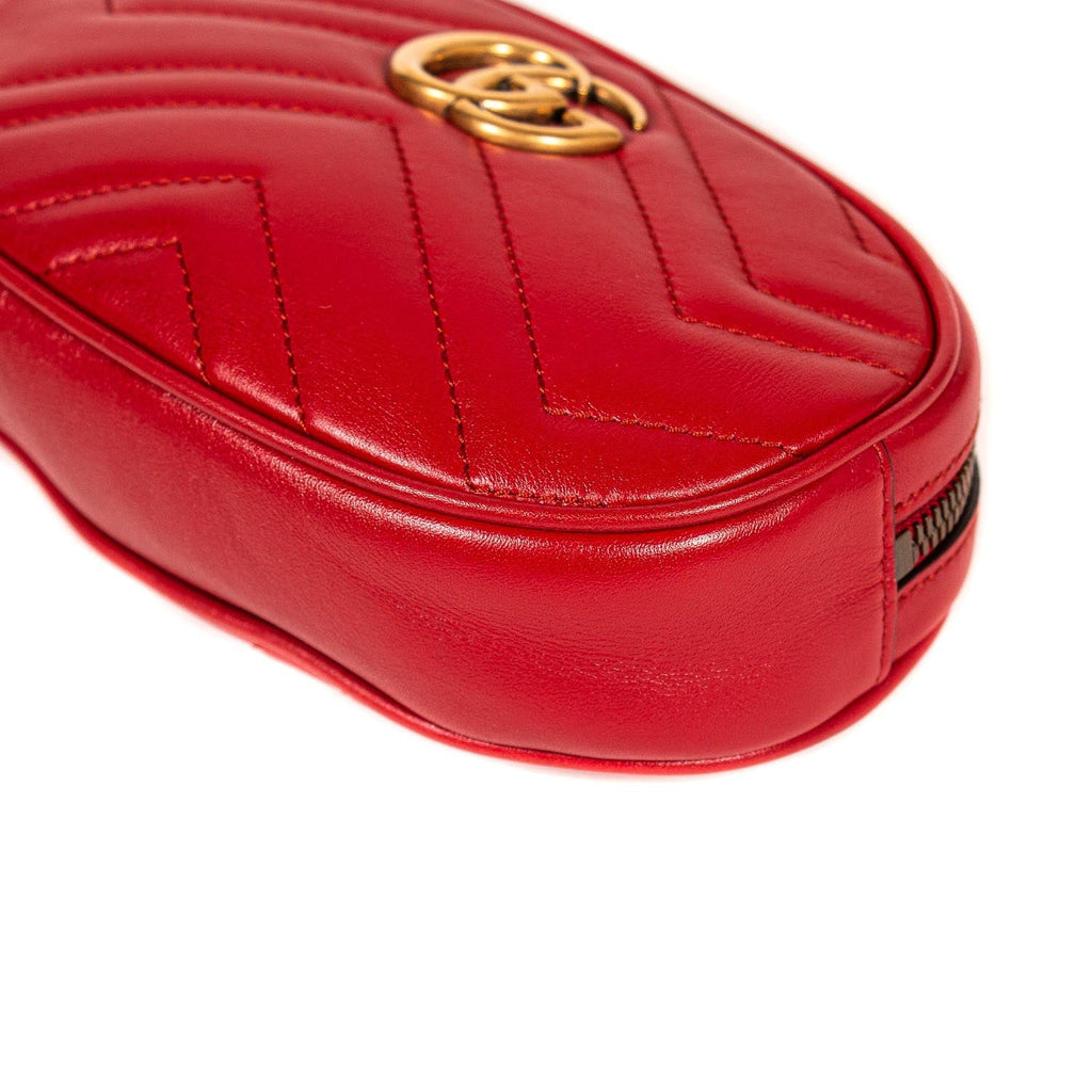 Gucci Marmont MatelassÃƒÆ’Ã‚Â© Leather Belt Bag