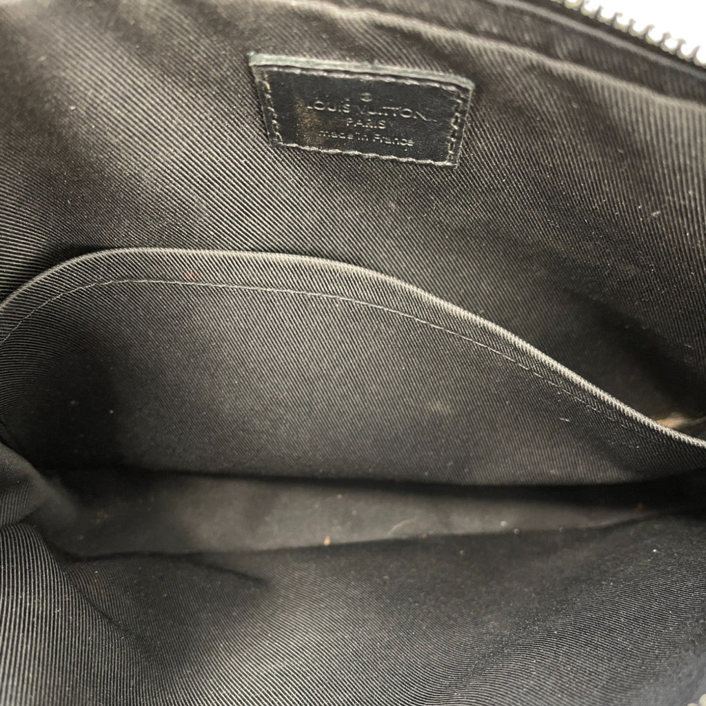 Men's Trio Monogram Eclipse Messenger Bag Black