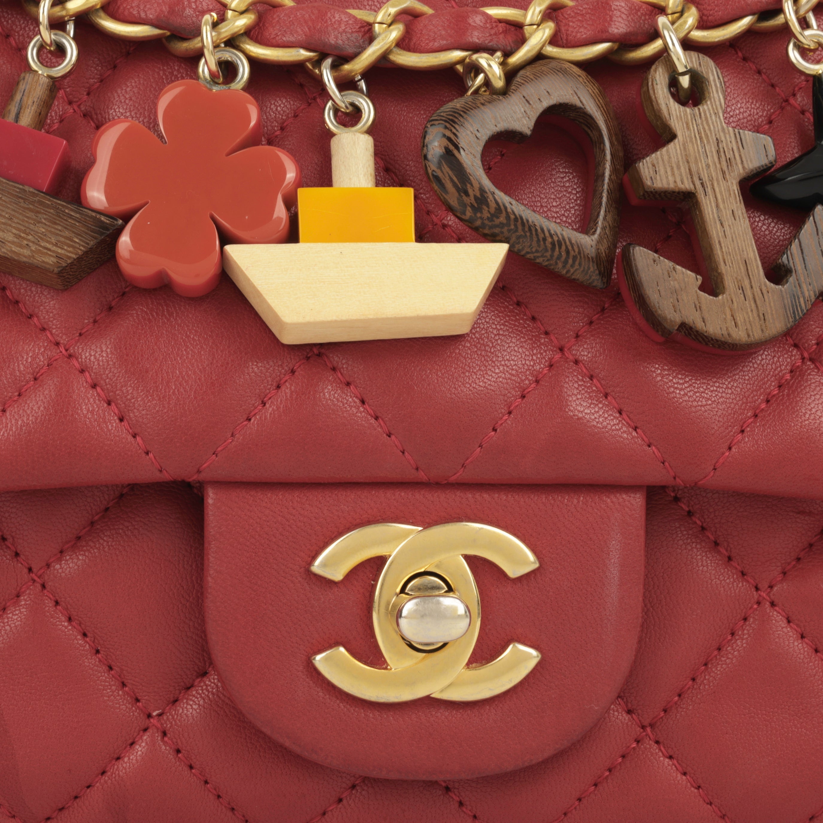 Chanel Valentine Charm Chain Flap