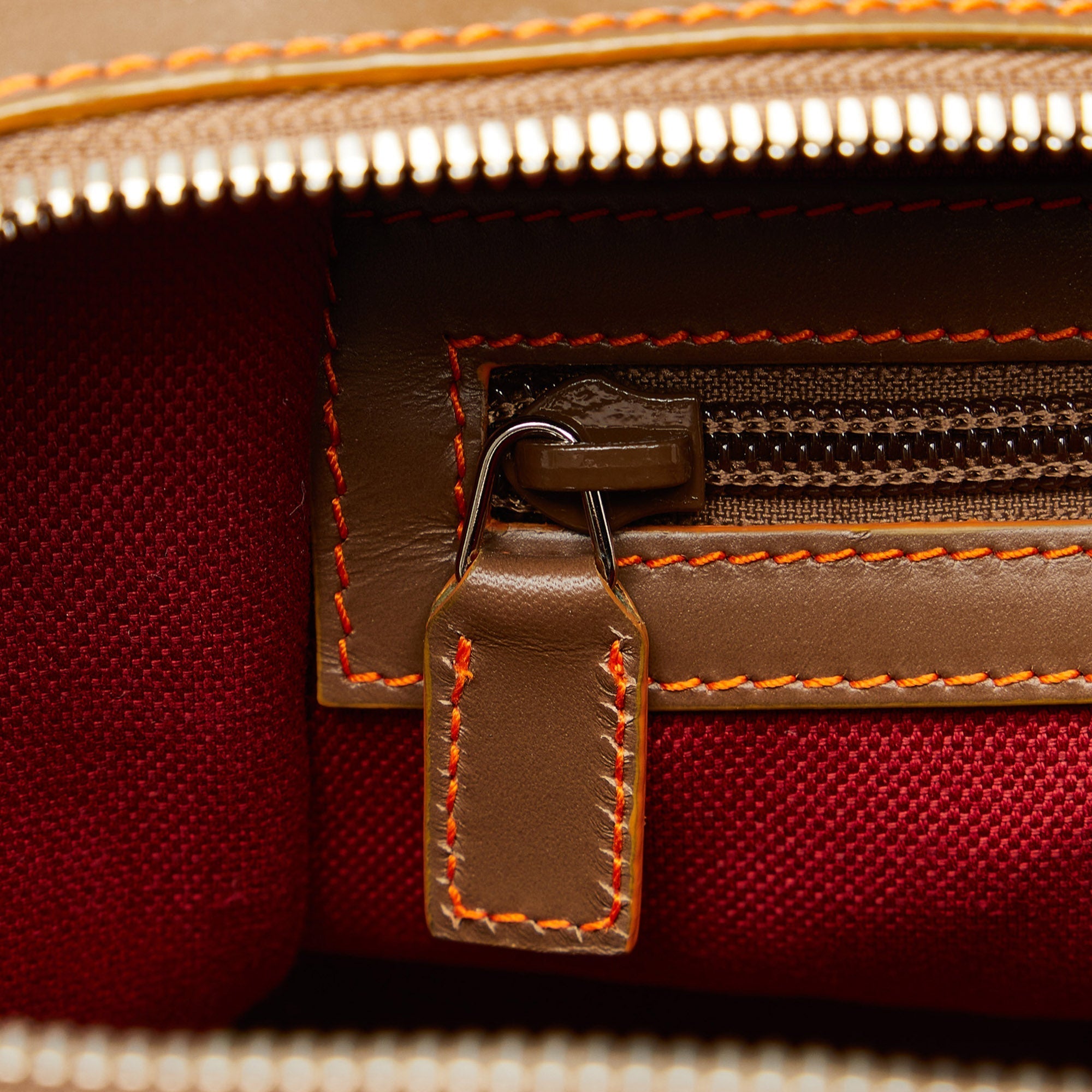 Brown Gucci GG Supreme Web Duffle Tote Satchel