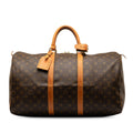 Brown Louis Vuitton Monogram Keepall 50 Travel Bag