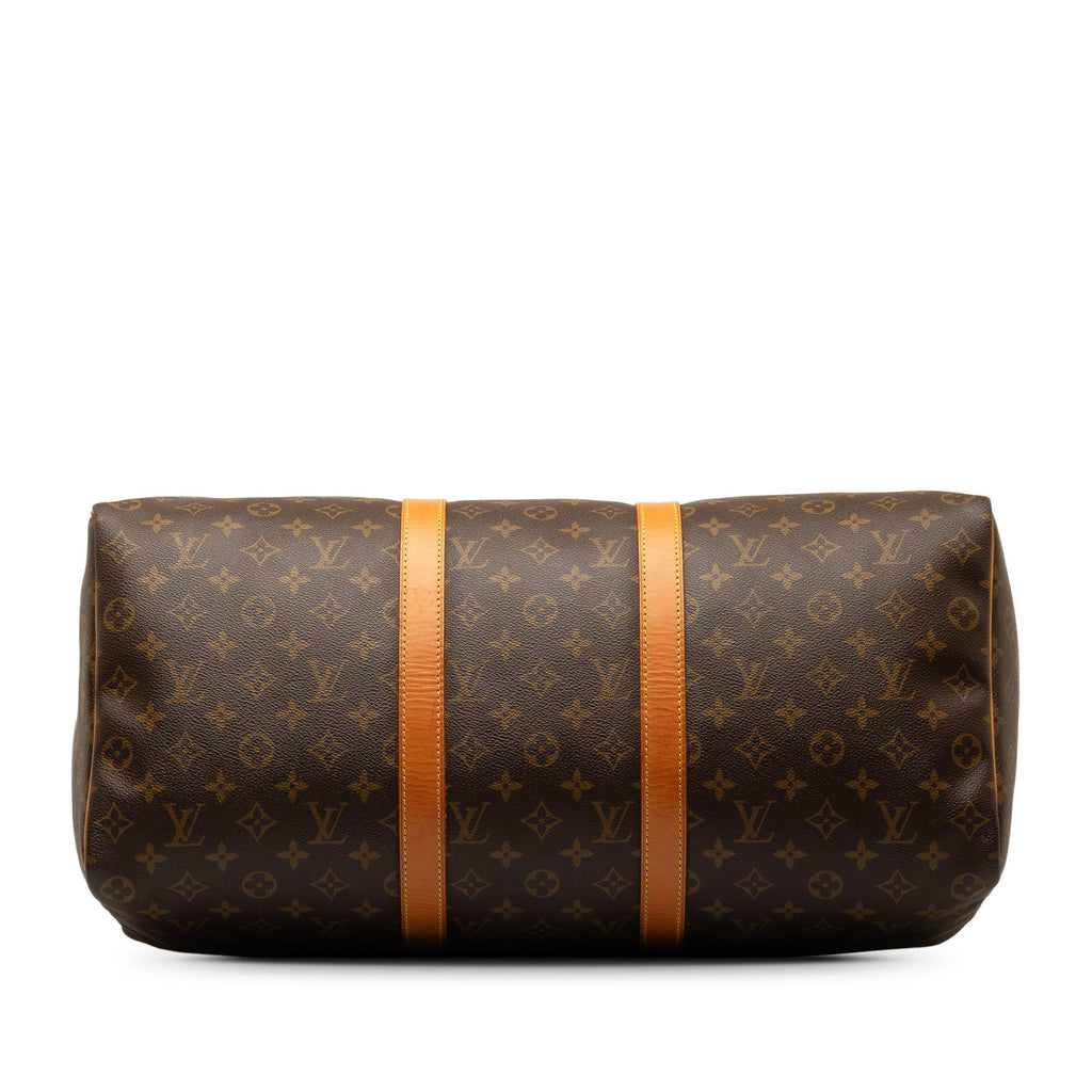 Brown Louis Vuitton Monogram Keepall 50 Travel Bag