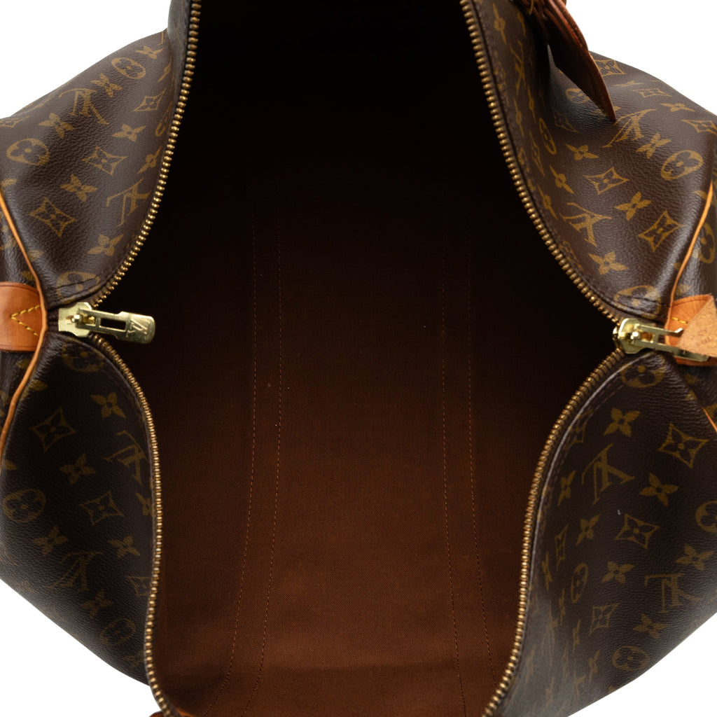 Brown Louis Vuitton Monogram Keepall 50 Travel Bag