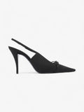 Saint Laurent Saint Aston  95 Black Satin EU 38 UK 5