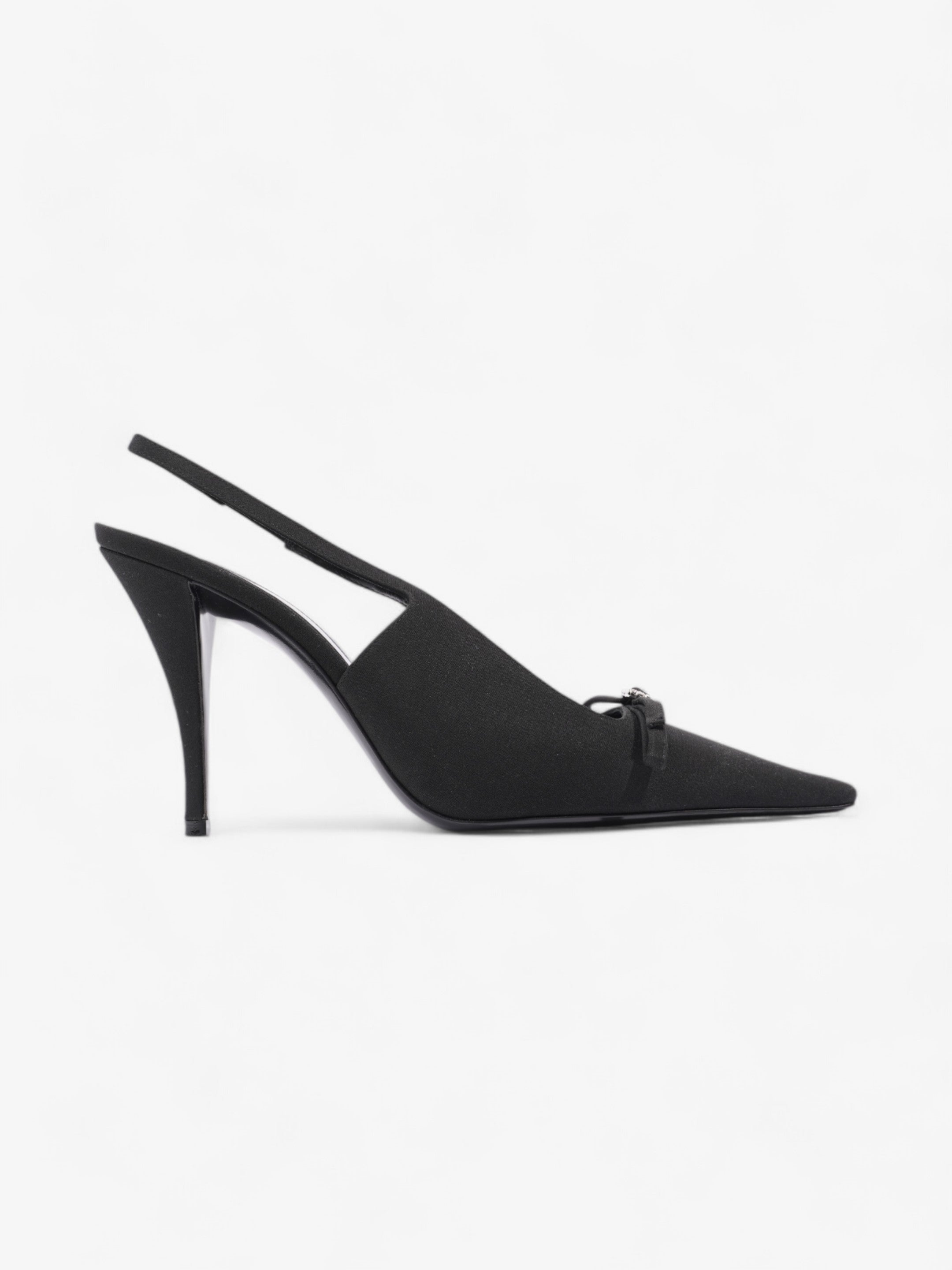 Saint Laurent Saint Aston  95 Black Satin EU 38 UK 5