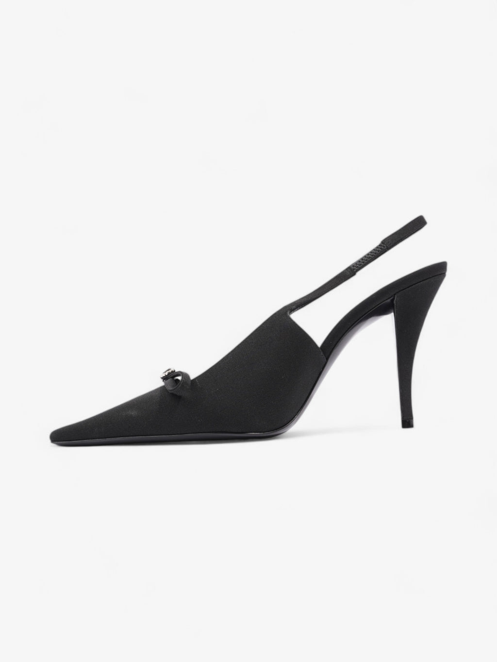 Saint Laurent Saint Aston  95 Black Satin EU 38 UK 5