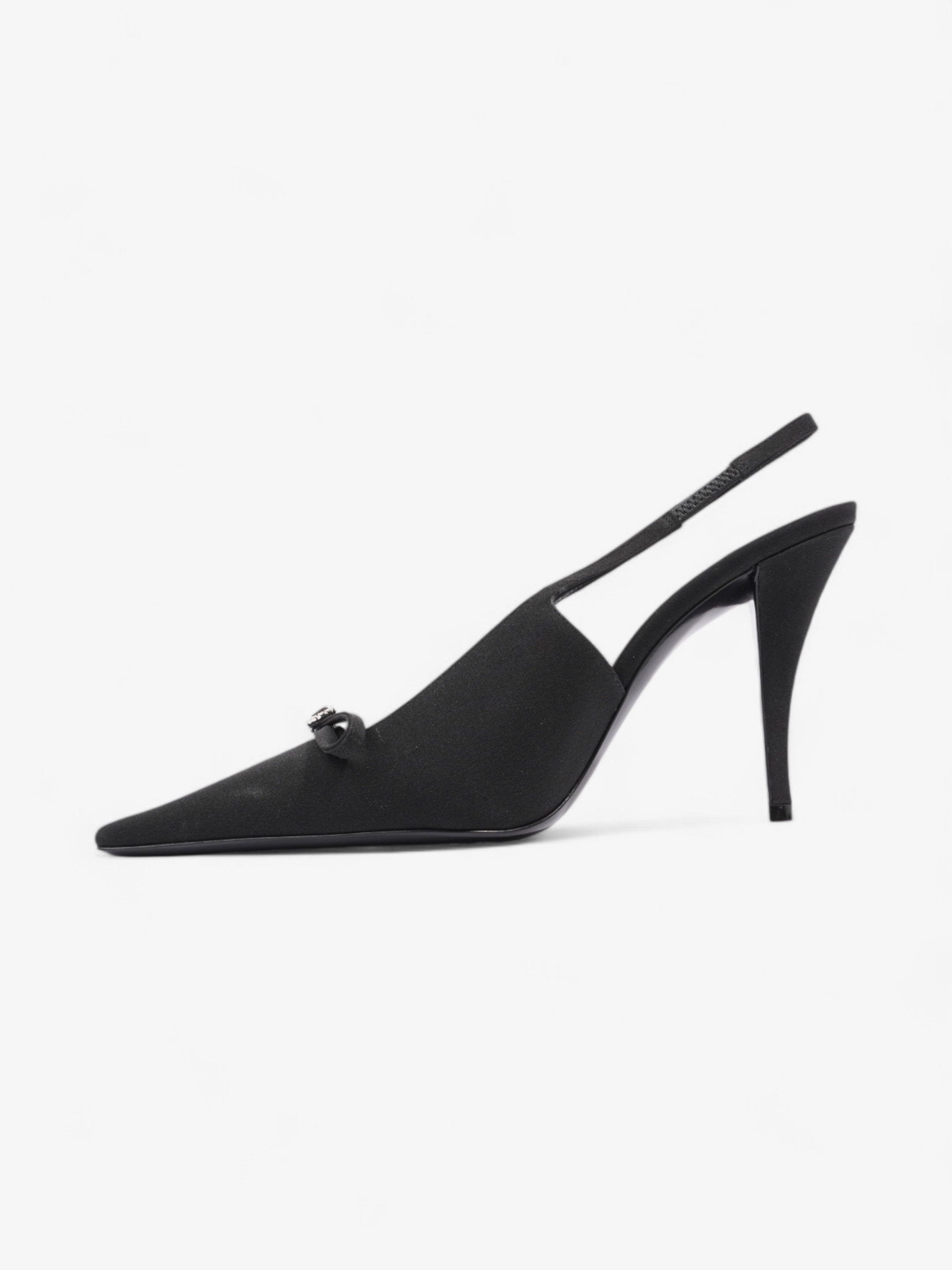 Saint Laurent Saint Aston  95 Black Satin EU 38 UK 5