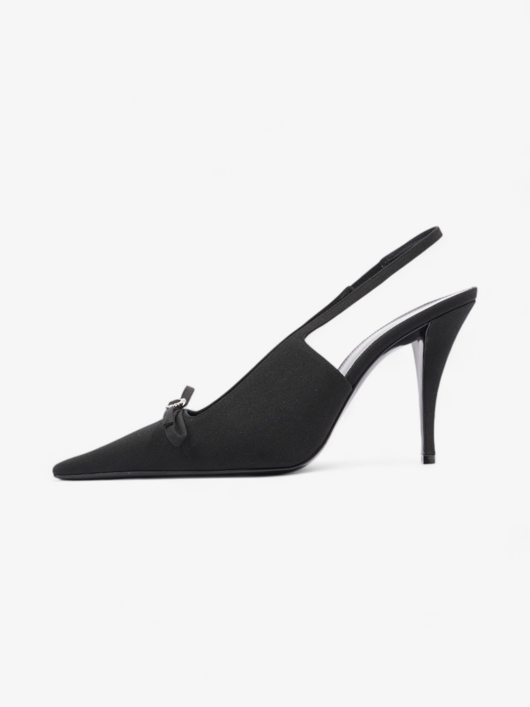 Saint Laurent Saint Aston  95 Black Satin EU 38 UK 5