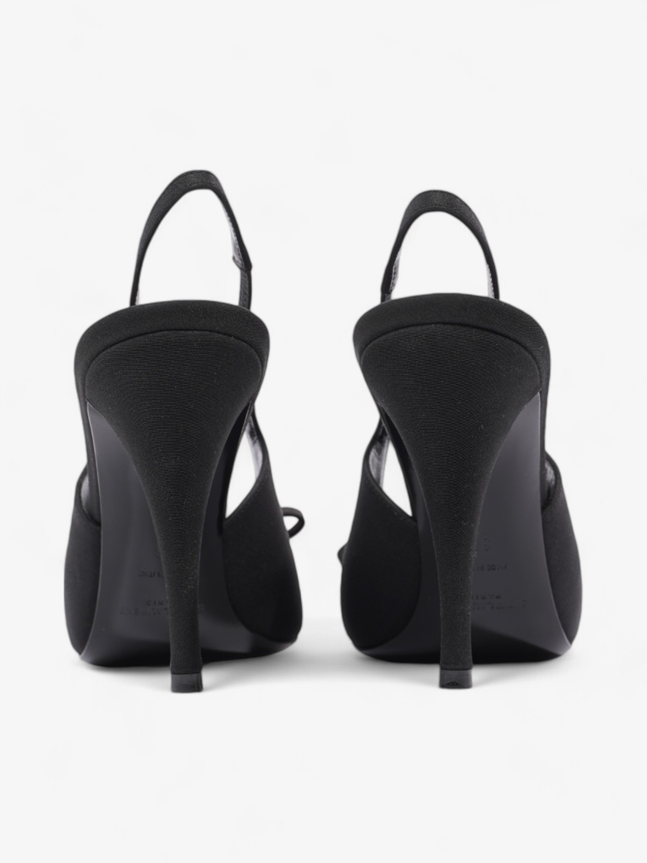 Saint Laurent Saint Aston  95 Black Satin EU 38 UK 5