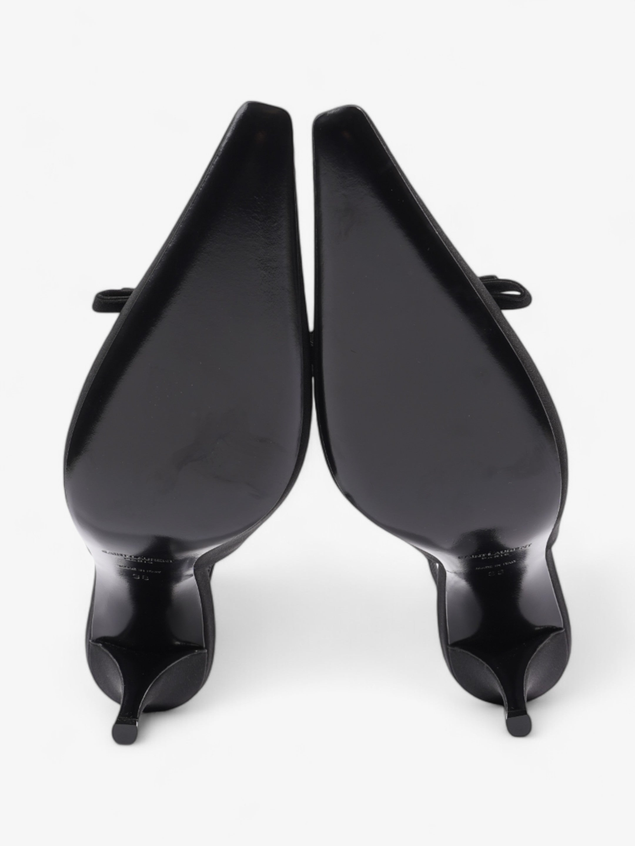 Saint Laurent Saint Aston  95 Black Satin EU 38 UK 5