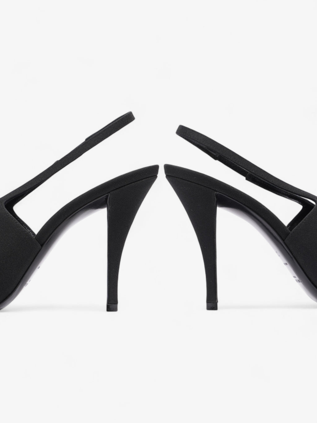 Saint Laurent Saint Aston  95 Black Satin EU 38 UK 5