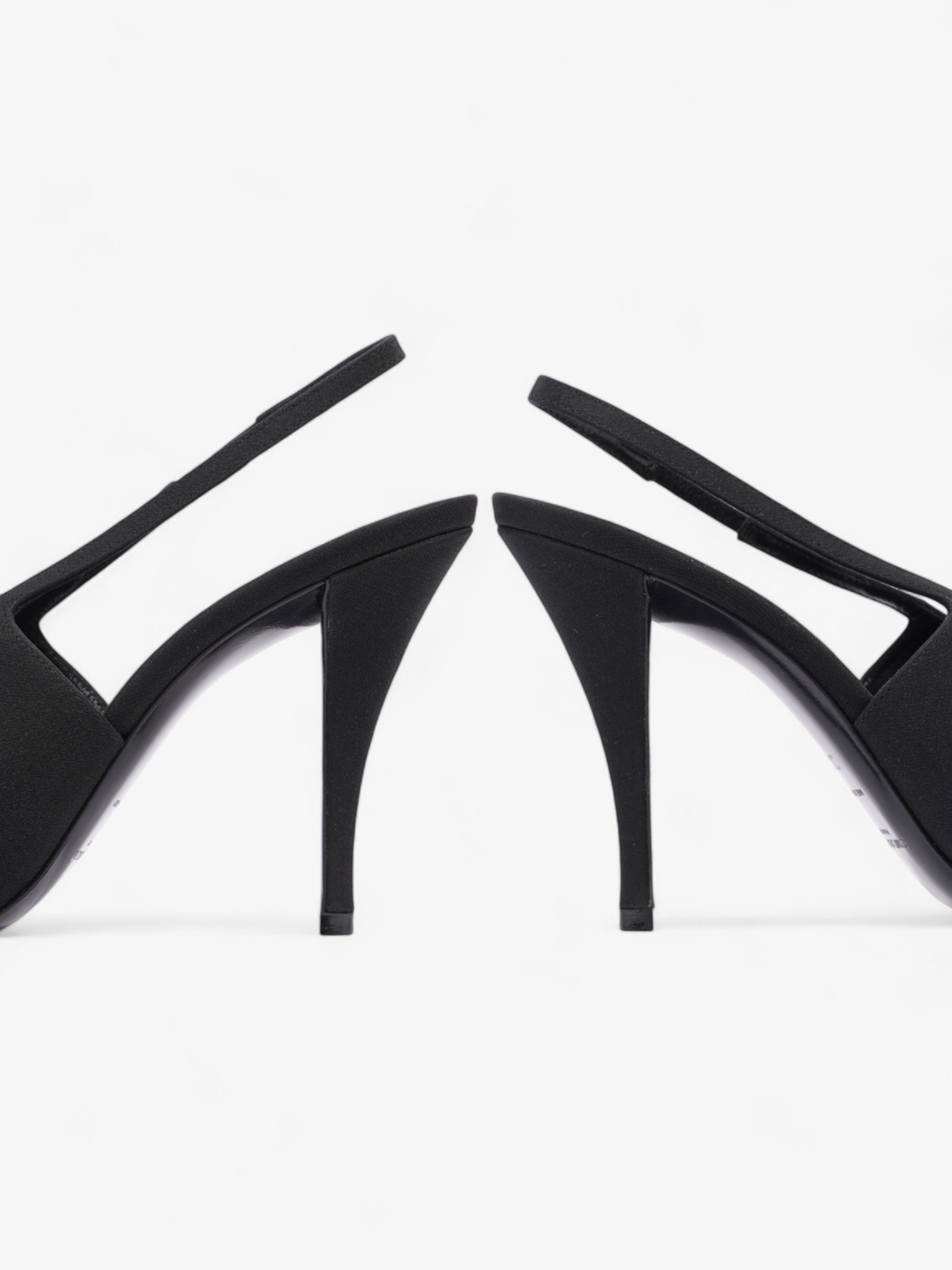Saint Laurent Saint Aston  95 Black Satin EU 38 UK 5