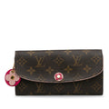 Brown Louis Vuitton Monogram Emilie Bloom Flowers Wallet