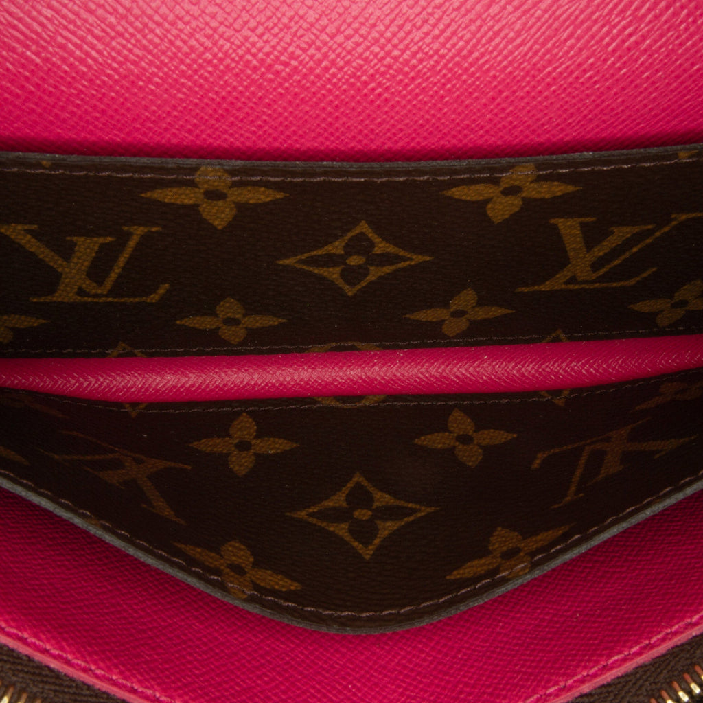 Brown Louis Vuitton Monogram Emilie Bloom Flowers Wallet