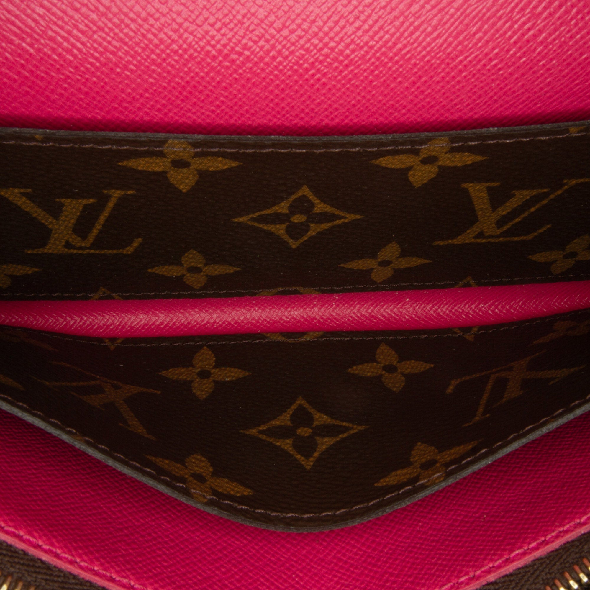 Brown Louis Vuitton Monogram Emilie Bloom Flowers Wallet