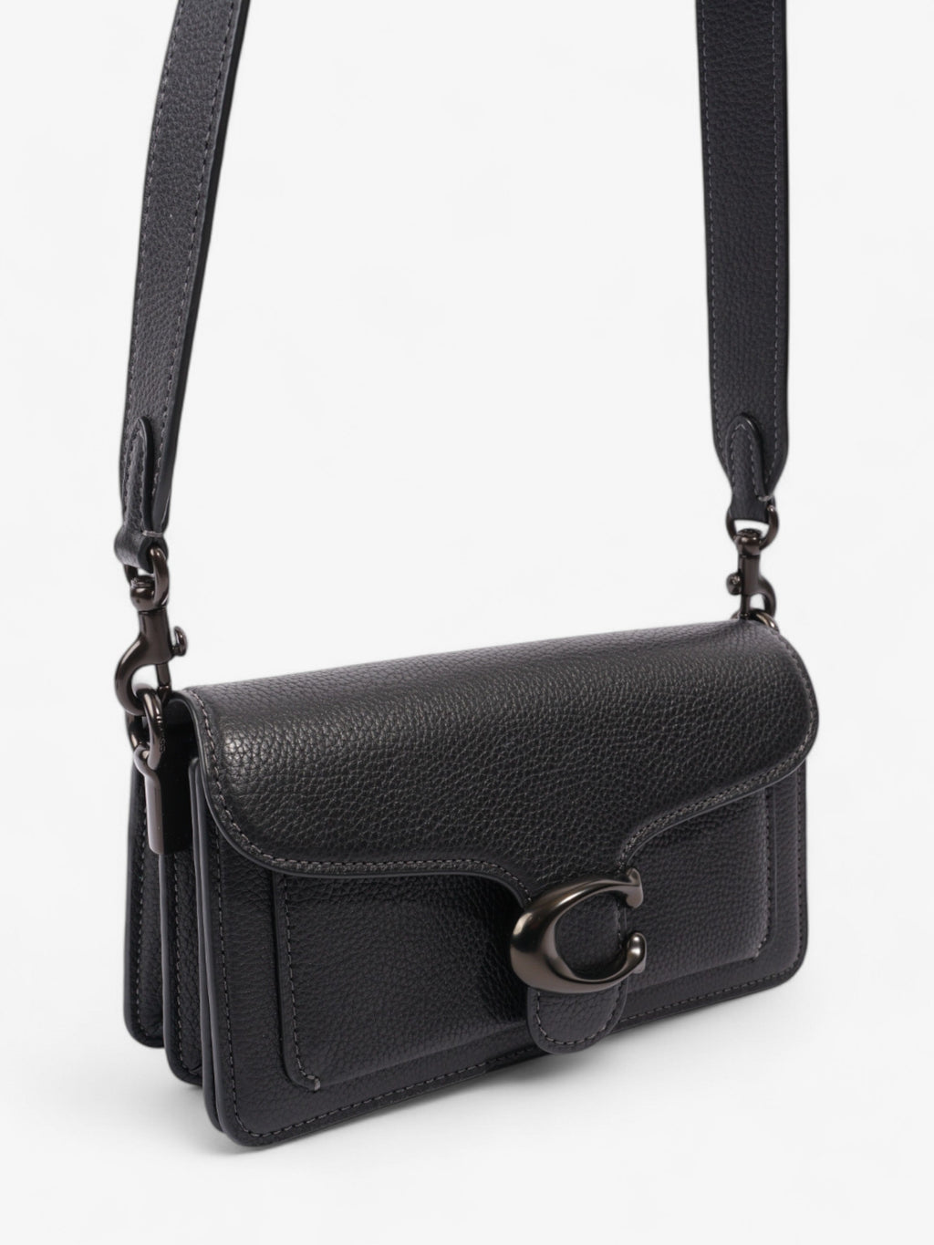 Coach Tabby Black Grained Leather 20
