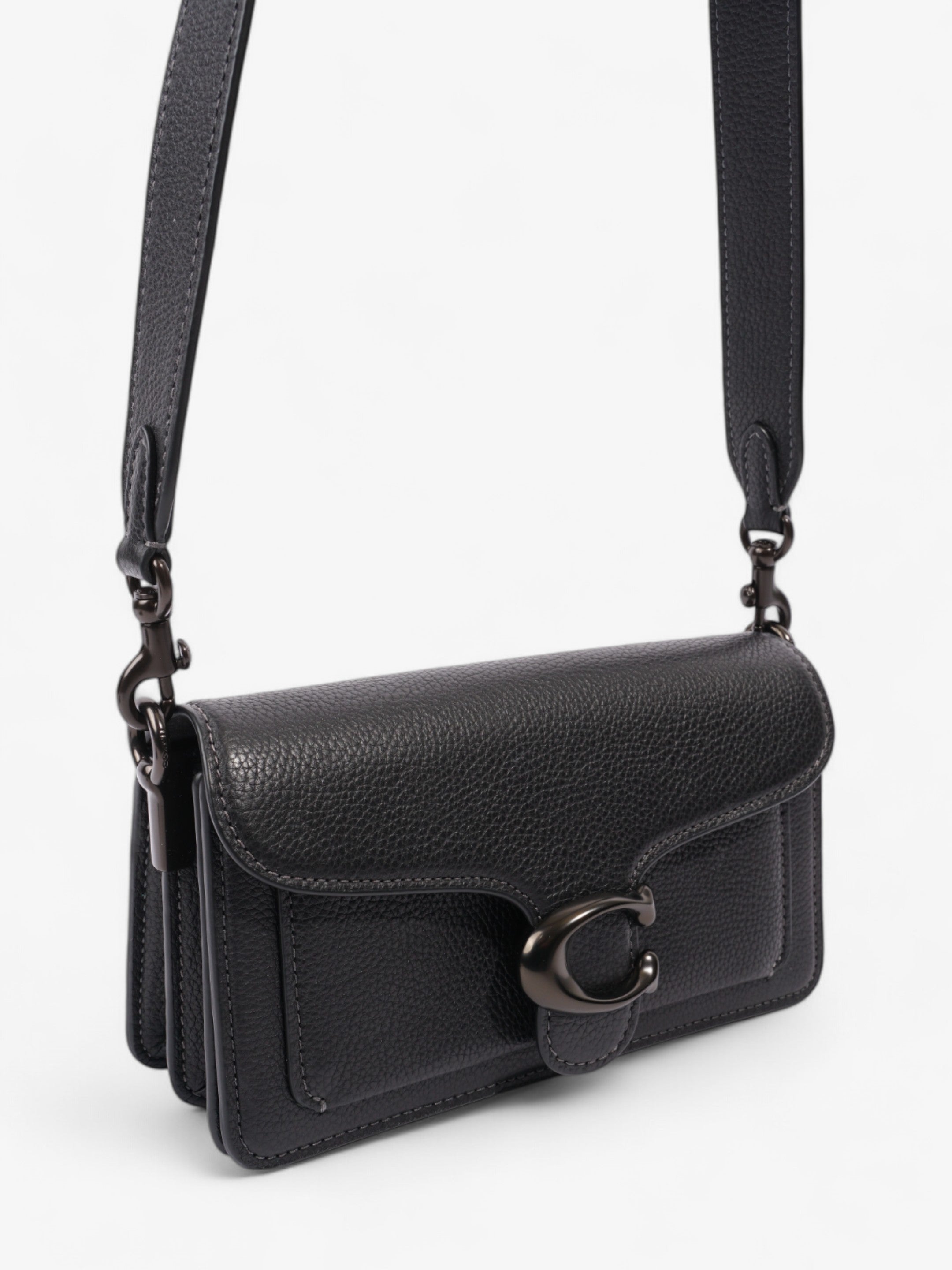 Coach Tabby Black Grained Leather 20