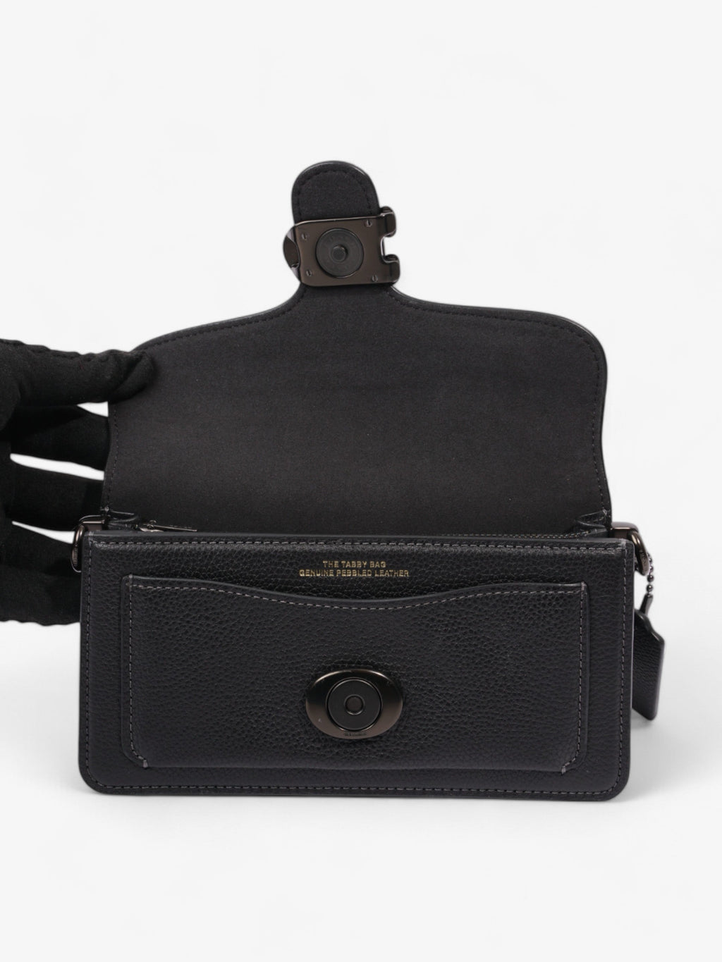 Coach Tabby Black Grained Leather 20