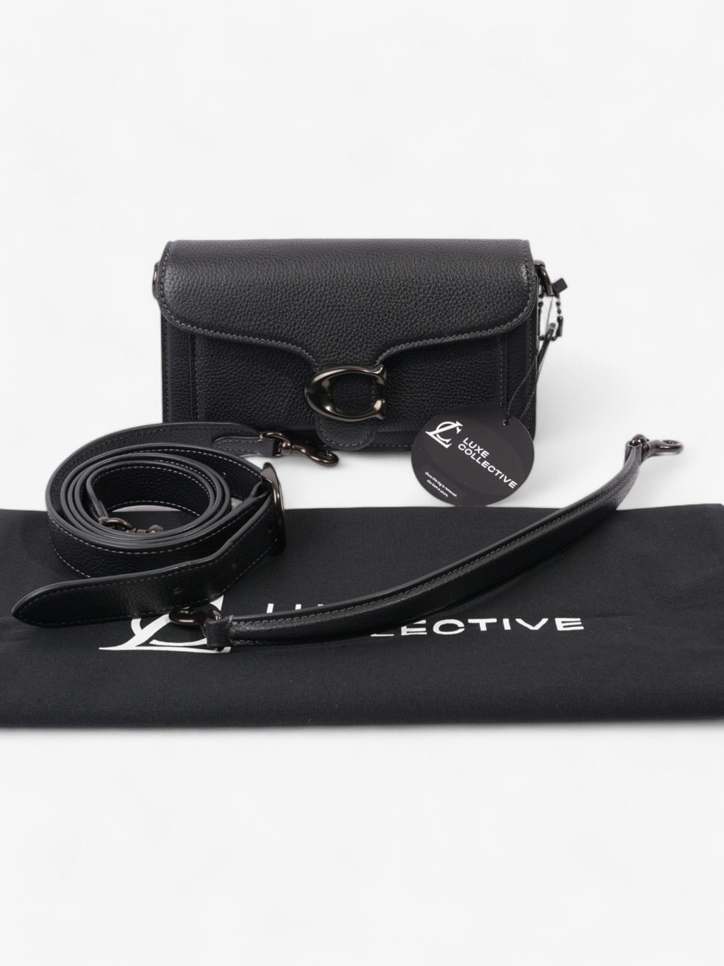 Coach Tabby Black Grained Leather 20