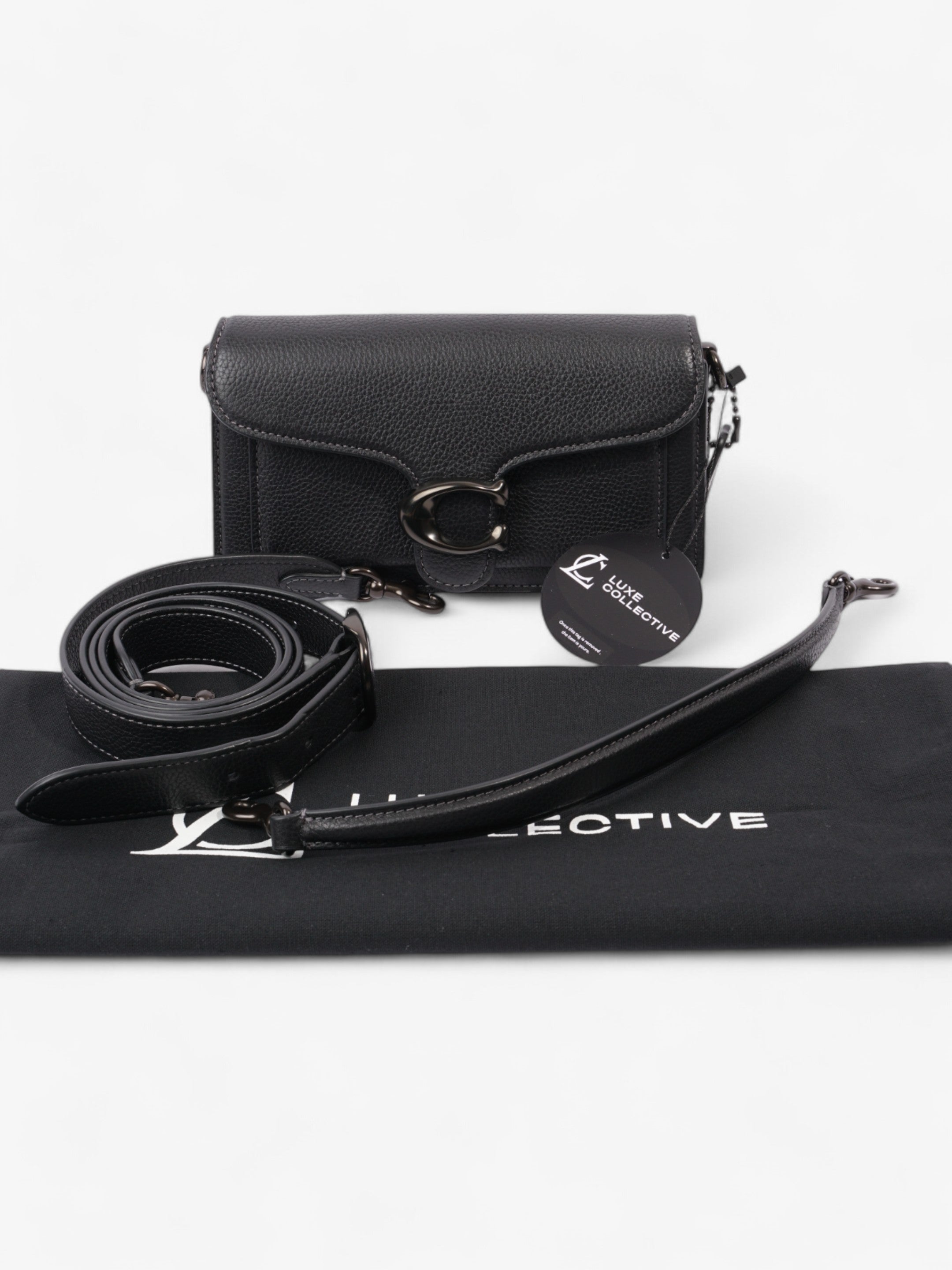 Coach Tabby Black Grained Leather 20