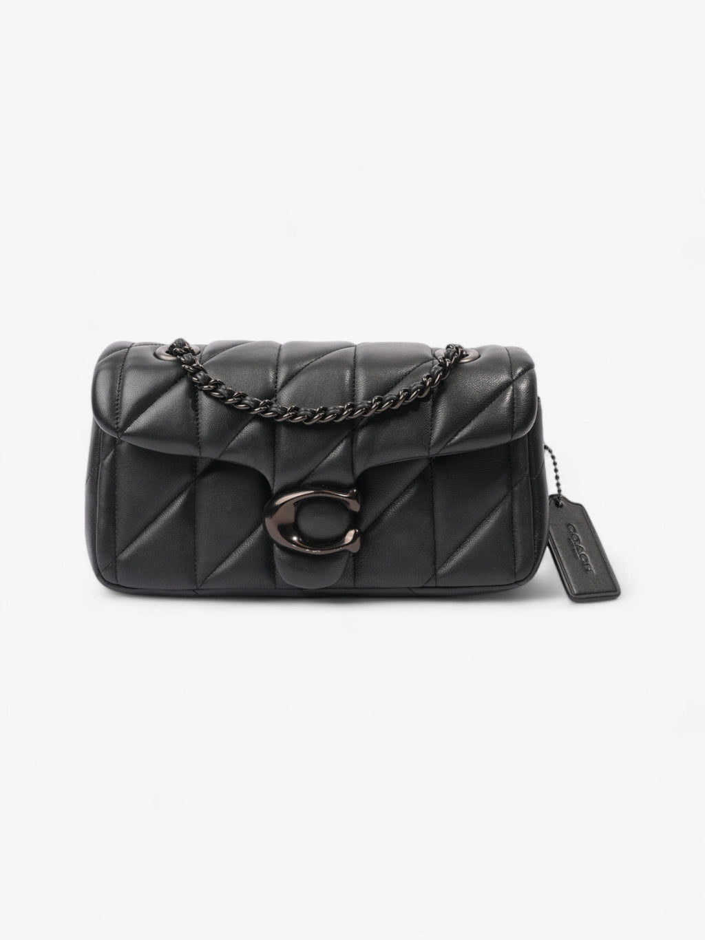 Coach Tabby Shoulder Bag Black Leather 20