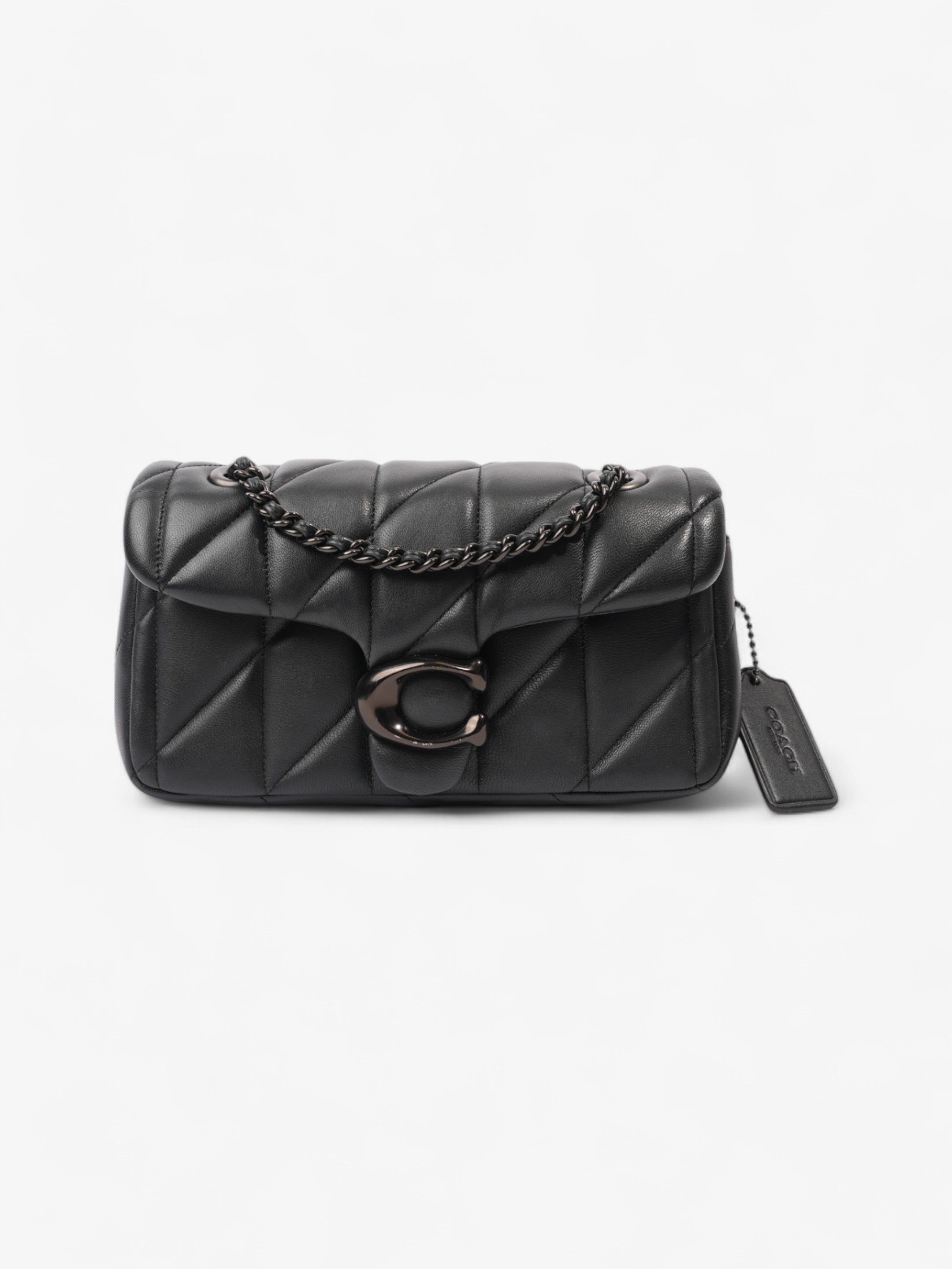 Coach Tabby Shoulder Bag Black Leather 20