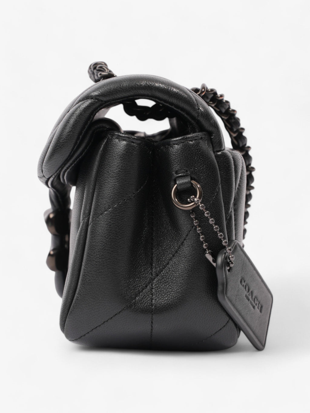 Coach Tabby Shoulder Bag Black Leather 20