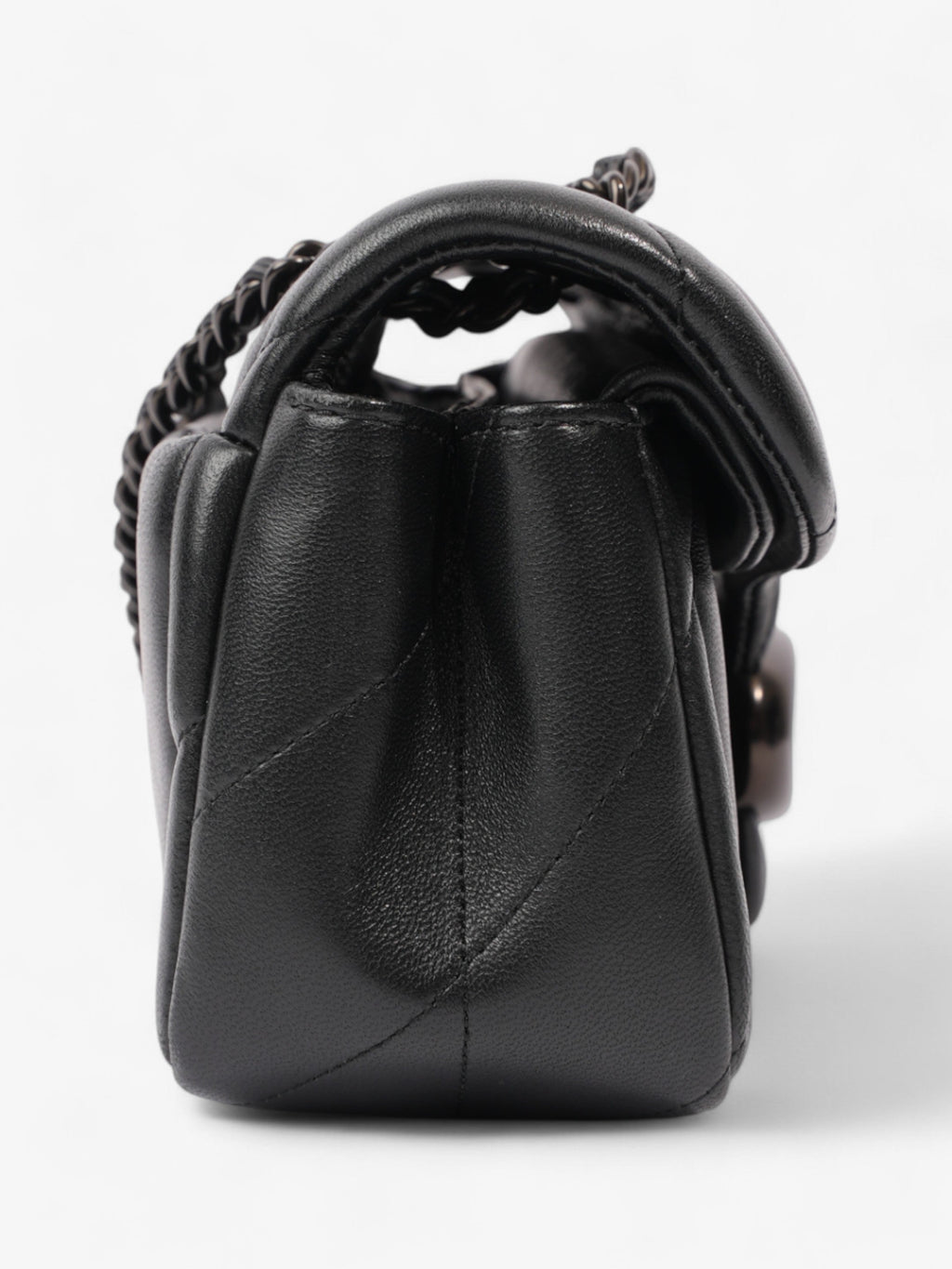 Coach Tabby Shoulder Bag Black Leather 20