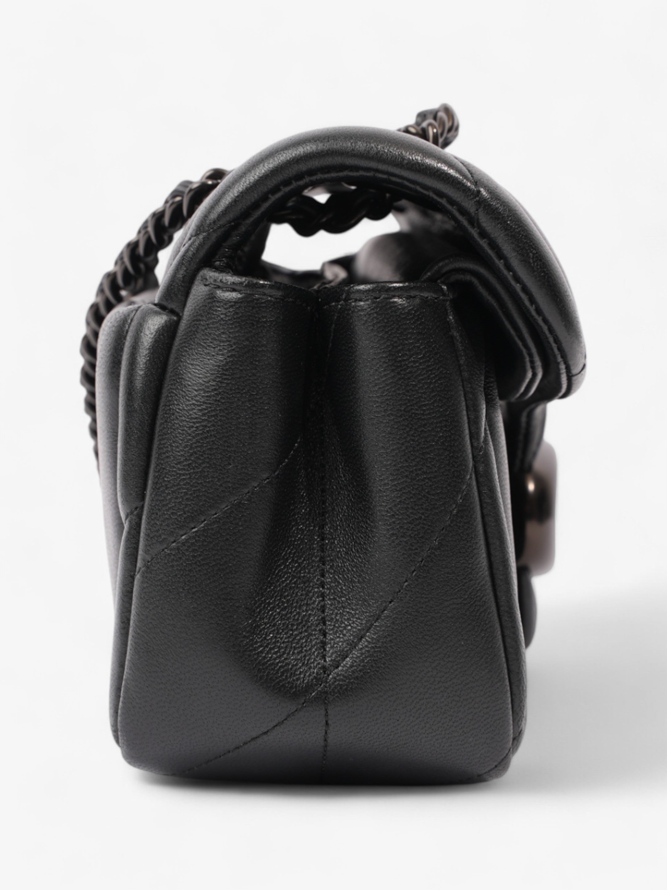 Coach Tabby Shoulder Bag Black Leather 20