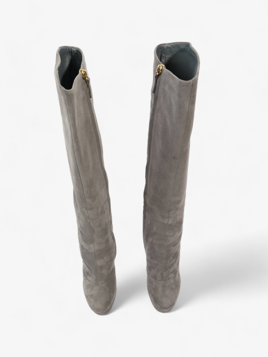 Saint Laurent Gisele Boots 105 Grey Suede EU 38.5 UK 5.5