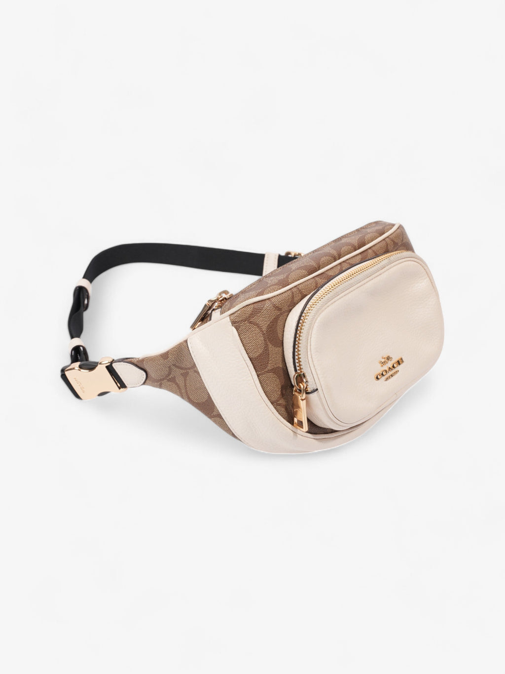 Coach Court Bum Bag Cream / Beige Canvas