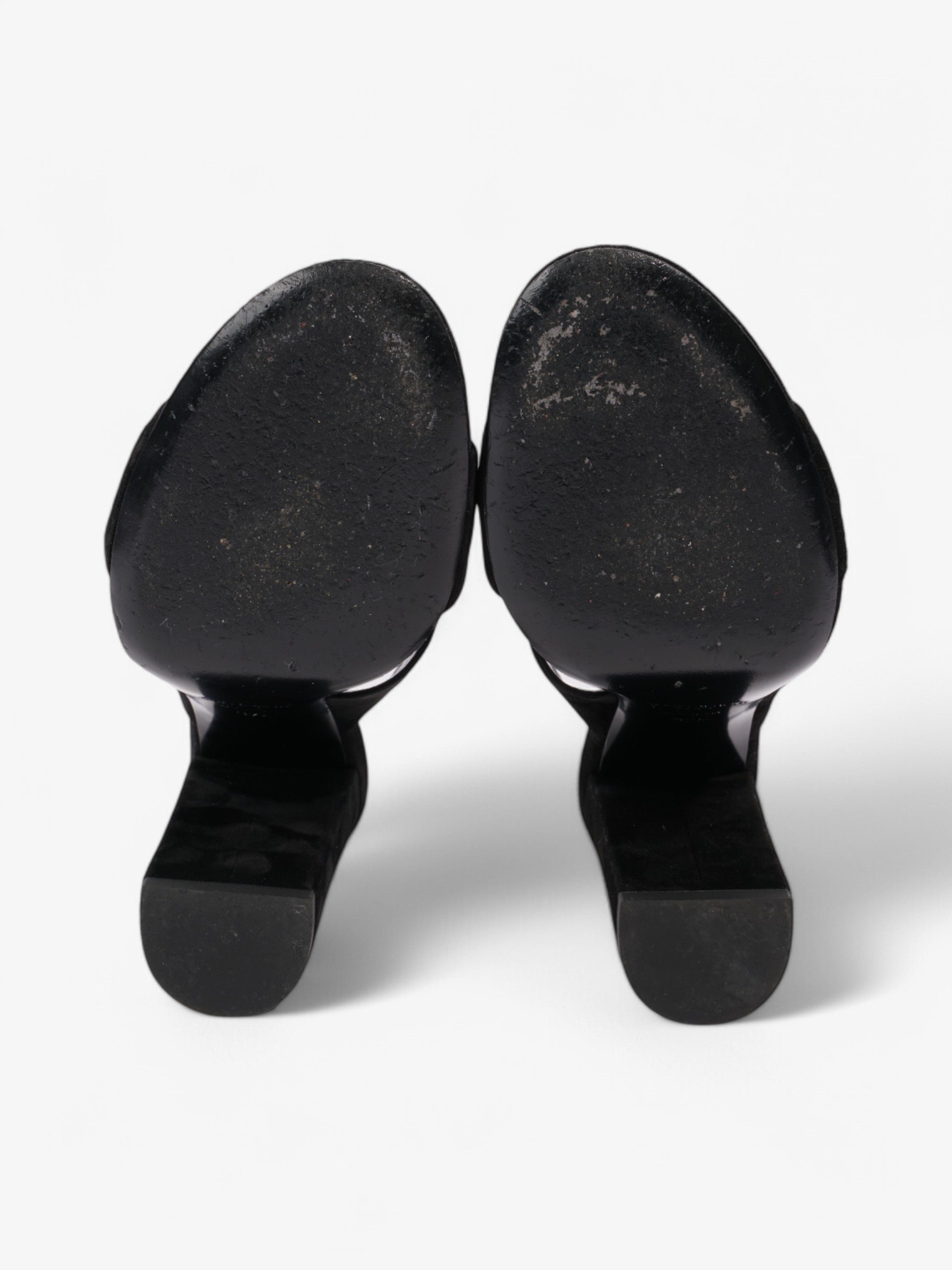 Saint Laurent Loulou Knot Sandals Black Suede EU 37.5 UK 4.5