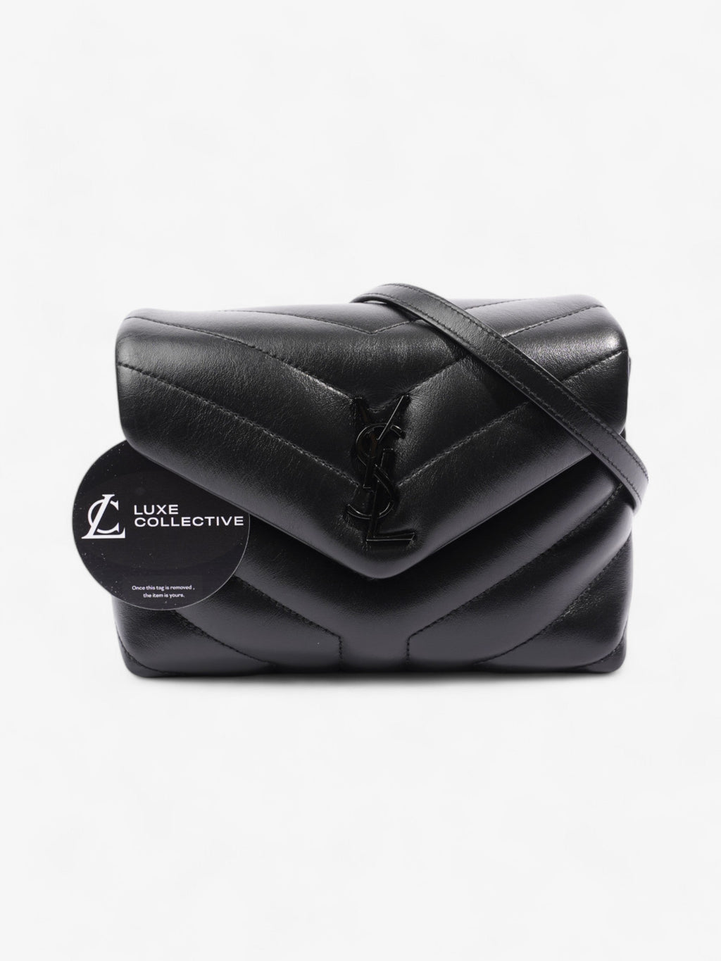 Saint Laurent Lou Lou Black Leather Toy